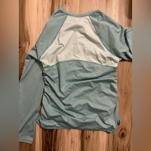 Calia by Carrie Underwood workout top. size medium. quarter zip. teal. size M. - Picture 2 of 3